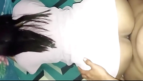 Amateur brunette girl with small tits and a sexy body