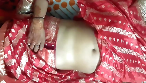 Indian brunette with a nice face gets her friend's wife fucked