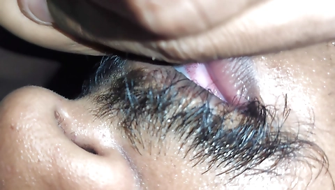 Indian teen has a hot little pussy covered in milk in this one