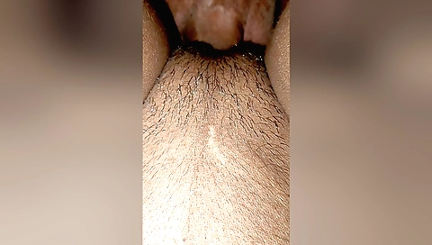 Indian girl is getting very happy with her hairy cunt