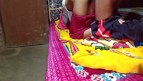 Indian massage by a girl with a large booty and a sexy body