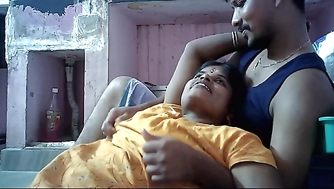 Indian housewife in a sexy black bikini gets naked