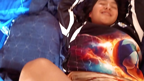 Indian amateur brunette girl with a hairy bush and a shaved pussy