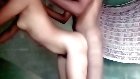 Indian video showing lady making a call to the stepsister