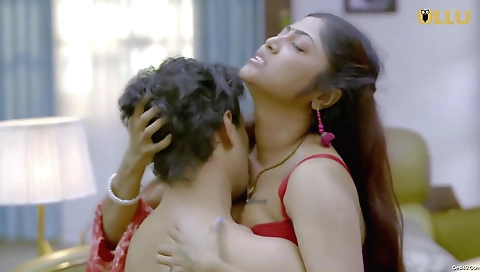 Horny brunette slut in a sexy lingerie is getting fucked