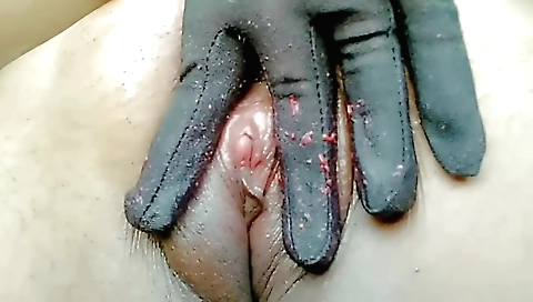 Straw Berry In Big Ass Hole And Pussy Fucking With