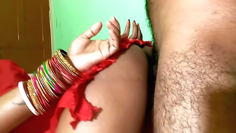 Sexy amateur brunette with big natural boobs taking sex