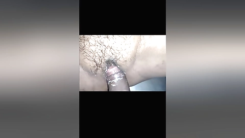 Amateur porn video with a hairy brunette babe in a hairy bikini