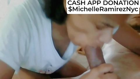 Amateur sex video with a brunette in a pink top dress