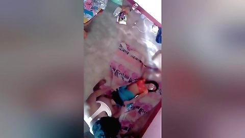 Indian brunette fucked in school room with no clothes on