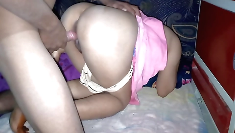 Webcam girl rides on his hard dick in homemade porn