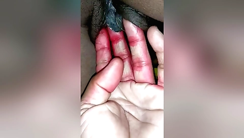 Indian amateur girl with hairy pussy getting fucked