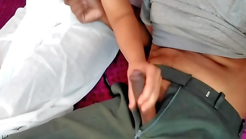 Indian hottie gives a blowjob and then rides his hard dick