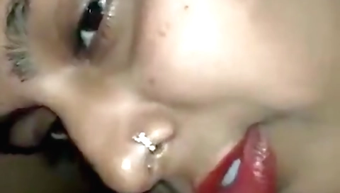 Lovely Indian babe gets a blowjob after a sex video clip