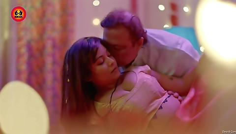 Round ass brunette lady is stripping off her lingerie