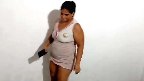 Indian brunette wife with a huge ass fucks her husband