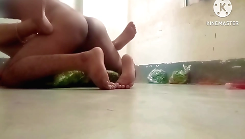Indian girlfriend in a bikini gets fucked by a big cock