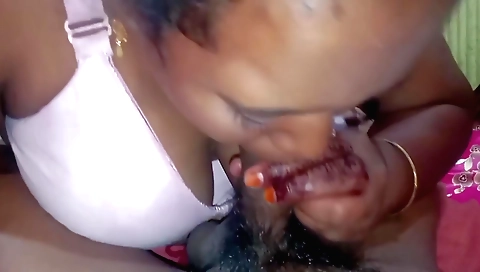 Indian amateur plays with her big cock in homemade sex video