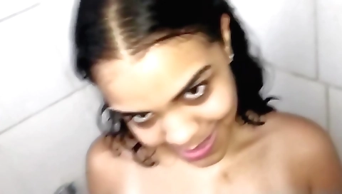 I go to the shower and then play with my new stepbrother