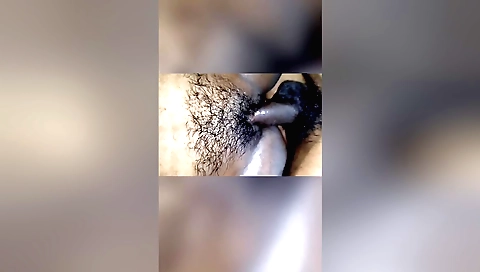 Indian girl enjoys her boyfriend fucking her hairy ass