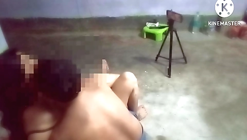 Slutty Indian teen with big boobs and large tits is fucking