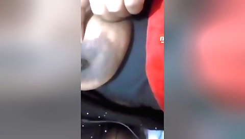 Indian girl with big boobs is playing with her huge breasts