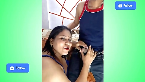 Indian bhabhi gets fucked and cum over her sexy body
