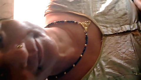 Indian beauty fucks in the toilet while taking a nap on the train