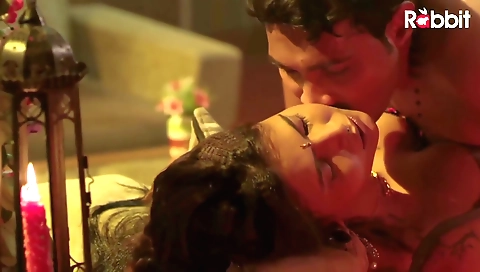 Horny brunette gets a hot blowjob from her boyfriend