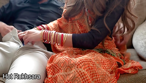 Slutty brunette fucker is happy to talk dirty with husband