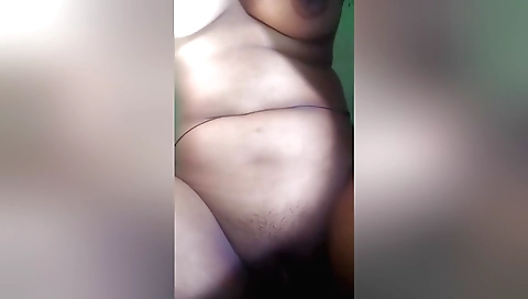 Indian hairy solo amateur porn video with masturbation