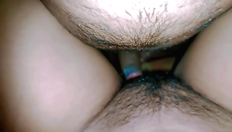 Amateur sex video with hairy indian babe with a big ass