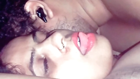 Indian teen with a big cock in her mouth and pussy