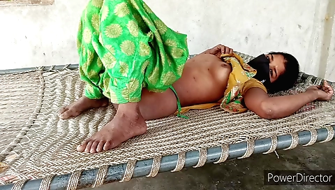 Indian hairy girl gets fucked in the village outdoor