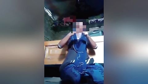 Amateur amateur solo female video with a nice face