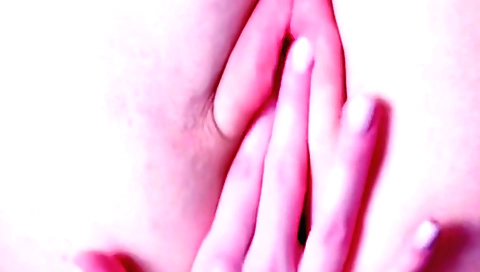 Solo female rubbing her cunt and orgasmily licking it