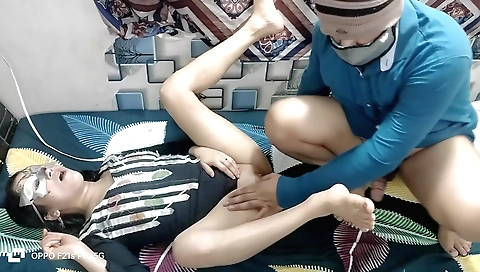 Indian couple with kinky habits having hardcore sex