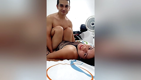 Indian big tits brunette with a big ass getting fucked