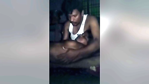 Indian brunette wife 18+ is in the bed and her pussy is fucked