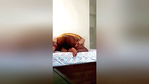 A sexy Indian teen fucks and takes a dildo with love