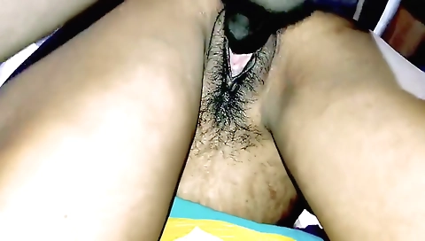 Indian bhabi with hazy hair and an awesome hairy pussy