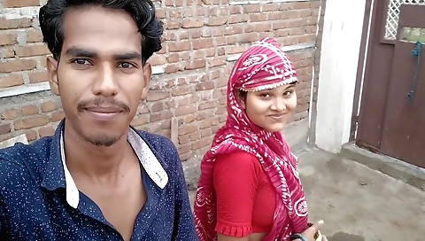 Indian wife takes her husband out for a naughty blow