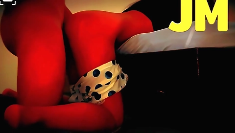 Busty indian chick enjoys sex with the hostess in her room