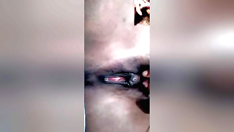 Sinhlala girl in hot black skirt is playing with herself