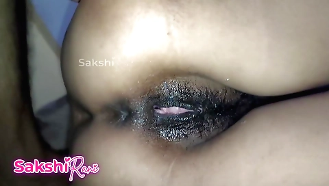 Hairy pussy creampie in an indian fetish porn video