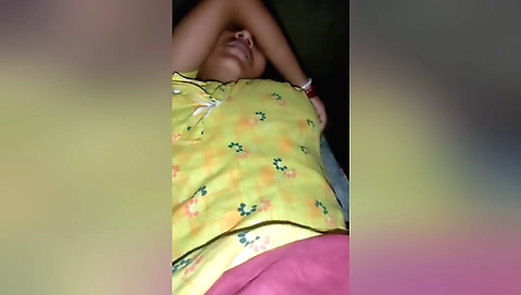 Indian hairy chick with small titties is having a blowjob