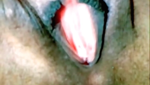 amateur girl touches her hairy pussy with her fingers