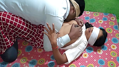 Creampie and hairy pussy from a beautiful brunette