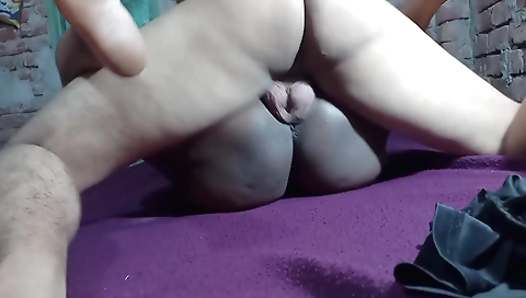 Sexy little indian girl gets her cunt nailed on cam